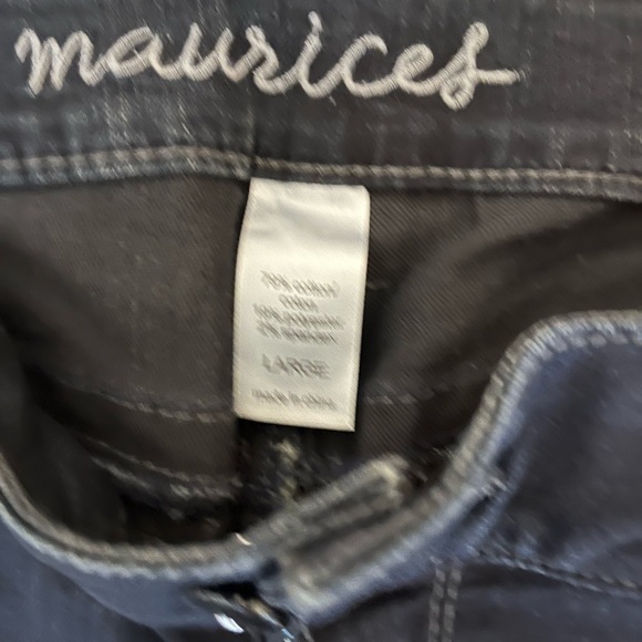 Maurices Dark Wash Sequin Embellished Jeggings Size Large - Picture 5 of 7